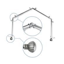 Load image into Gallery viewer, Magnolia 13/16" 4-Sided Bay Curtain Rod