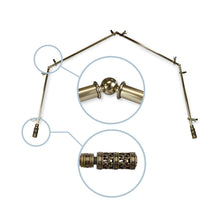 Load image into Gallery viewer, Whirl 13/16" 4-Sided Bay Curtain Rod