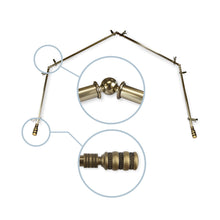 Load image into Gallery viewer, Dollop 13/16" 4-Sided Bay Curtain Rod