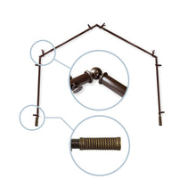 Load image into Gallery viewer, Threaded 13/16" 4-Sided Bay Curtain Rod
