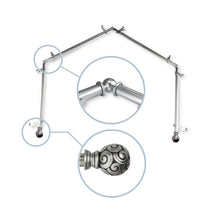 Load image into Gallery viewer, Bonbon 13/16" 4-Sided Bay Curtain Rod