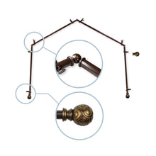 Load image into Gallery viewer, Bonbon 13/16" 4-Sided Bay Curtain Rod