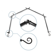 Load image into Gallery viewer, Curl 13/16" 4-Sided Bay Curtain Rod
