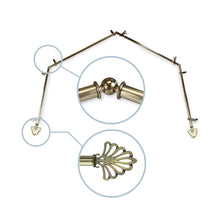 Load image into Gallery viewer, Fan 13/16" 4-Sided Bay Curtain Rod