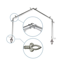 Load image into Gallery viewer, Spire 13/16" 4-Sided Bay Curtain Rod