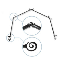 Load image into Gallery viewer, Spiral 13/16" 4-Sided Bay Curtain Rod