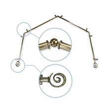 Load image into Gallery viewer, Spiral 13/16" 4-Sided Bay Curtain Rod
