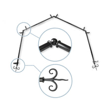 Load image into Gallery viewer, Fleur 13/16" 4-Sided Bay Curtain Rod