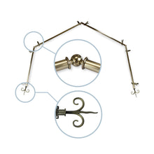 Load image into Gallery viewer, Fleur 13/16" 4-Sided Bay Curtain Rod