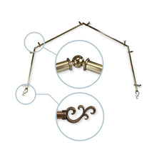 Load image into Gallery viewer, Swan 13/16" 4-Sided Bay Curtain Rod