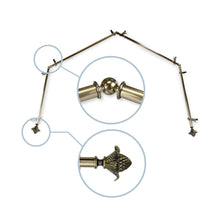 Load image into Gallery viewer, Bloom 13/16" 4-Sided Bay Curtain Rod