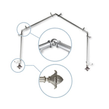 Load image into Gallery viewer, Bloom 13/16" 4-Sided Bay Curtain Rod