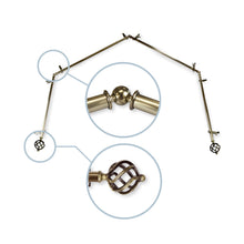 Load image into Gallery viewer, Twist 13/16" 4-Sided Bay Curtain Rod