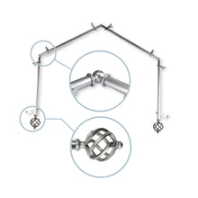 Load image into Gallery viewer, Twist 13/16" 4-Sided Bay Curtain Rod