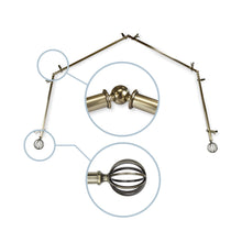 Load image into Gallery viewer, Cage 13/16" 4-Sided Bay Curtain Rod