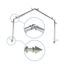 Load image into Gallery viewer, Cone 13/16" 4-Sided Bay Curtain Rod