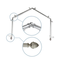 Load image into Gallery viewer, Acorn 13/16" 4-Sided Bay Curtain Rod