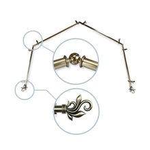 Load image into Gallery viewer, Delilah 13/16" 4-Sided Bay Curtain Rod