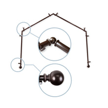 Load image into Gallery viewer, Jordana 13/16" 4-Sided Bay Curtain Rod