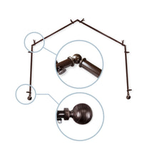 Load image into Gallery viewer, Arman 13/16" 4-Sided Bay Curtain Rod