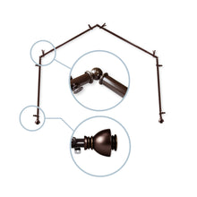 Load image into Gallery viewer, Alma 13/16" 4-Sided Bay Curtain Rod