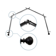Load image into Gallery viewer, Naomi 13/16" 4-Sided Bay Curtain Rod