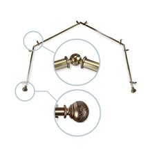 Load image into Gallery viewer, Naomi 13/16" 4-Sided Bay Curtain Rod