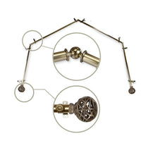 Load image into Gallery viewer, Leanette 13/16" 4-Sided Bay Curtain Rod