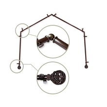 Load image into Gallery viewer, Leanette 13/16" 4-Sided Bay Curtain Rod