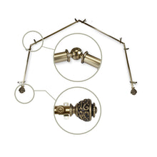 Load image into Gallery viewer, Eleanor 13/16" 4-Sided Bay Curtain Rod