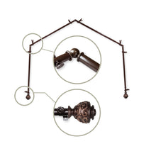 Load image into Gallery viewer, Eleanor 13/16" 4-Sided Bay Curtain Rod