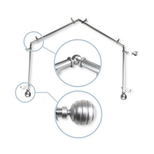Load image into Gallery viewer, Poise 13/16" 4-Sided Bay Curtain Rod