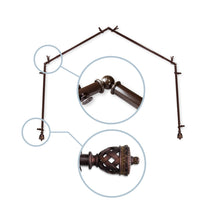 Load image into Gallery viewer, Arielle 13/16" 4-Sided Bay Curtain Rod