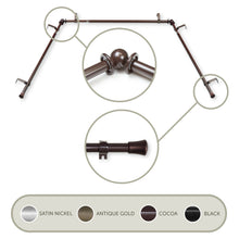 Load image into Gallery viewer, 5/8" Single Bay Curtain Rod