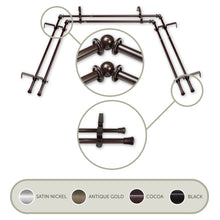 Load image into Gallery viewer, 5/8" Double Bay Curtain Rod