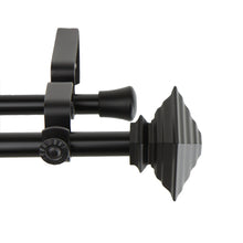 Load image into Gallery viewer, Quad 5/8" Double Curtain Rod - Black