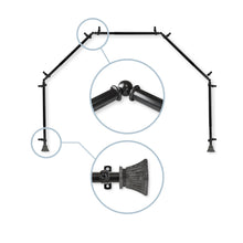 Load image into Gallery viewer, Trumpet 13/16" 5-Sided Bay Curtain Rod