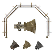 Load image into Gallery viewer, Trumpet 13/16" 5-Sided Double Bay Curtain Rod