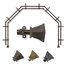 Load image into Gallery viewer, Trumpet 13/16" 5-Sided Double Bay Curtain Rod