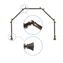 Load image into Gallery viewer, Trumpet 13/16" 5-Sided Bay Curtain Rod