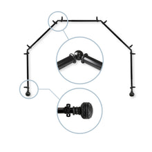 Load image into Gallery viewer, Ornament 13/16" 5-Sided Bay Curtain Rod