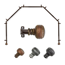 Load image into Gallery viewer, Ornament 13/16" 5-Sided Bay Curtain Rod