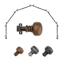 Load image into Gallery viewer, Ornament 13/16" 6-Sided Bay Curtain Rod