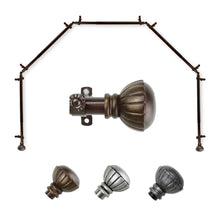 Load image into Gallery viewer, Magnolia 13/16" 5-Sided Bay Curtain Rod