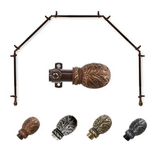 Load image into Gallery viewer, Forest 13/16" 5-Sided Bay Curtain Rod