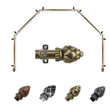 Load image into Gallery viewer, Bud 13/16" 5-Sided Bay Curtain Rod