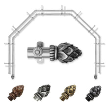 Load image into Gallery viewer, Bud 13/16" 5-Sided Double Bay Curtain Rod