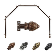 Load image into Gallery viewer, Bud 13/16" 5-Sided Bay Curtain Rod