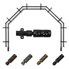 Load image into Gallery viewer, Whirl 13/16" 5-Sided Double Bay Curtain Rod