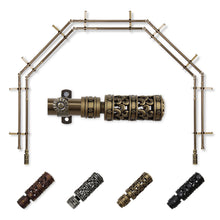 Load image into Gallery viewer, Whirl 13/16" 5-Sided Double Bay Curtain Rod